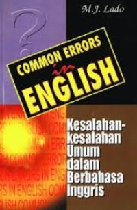 Image of Common Errors in Inglish: Kesalahan-kesalahan umum dalam berbahasa inggris